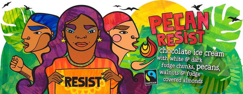 2018 Ben & Jerry’s Pecan Resist Campaign by Favianna Rodrigues